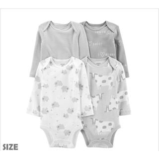 Carters 小綿羊/乳牛款包屁衣四件組 12M 全新