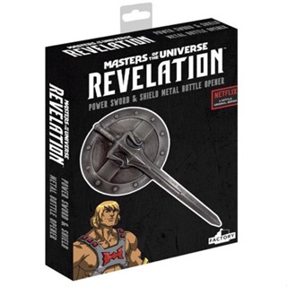 {克拉克玩具} 太空超人系列 He-man 啟示錄 神劍 + 盾 金屬開瓶器
