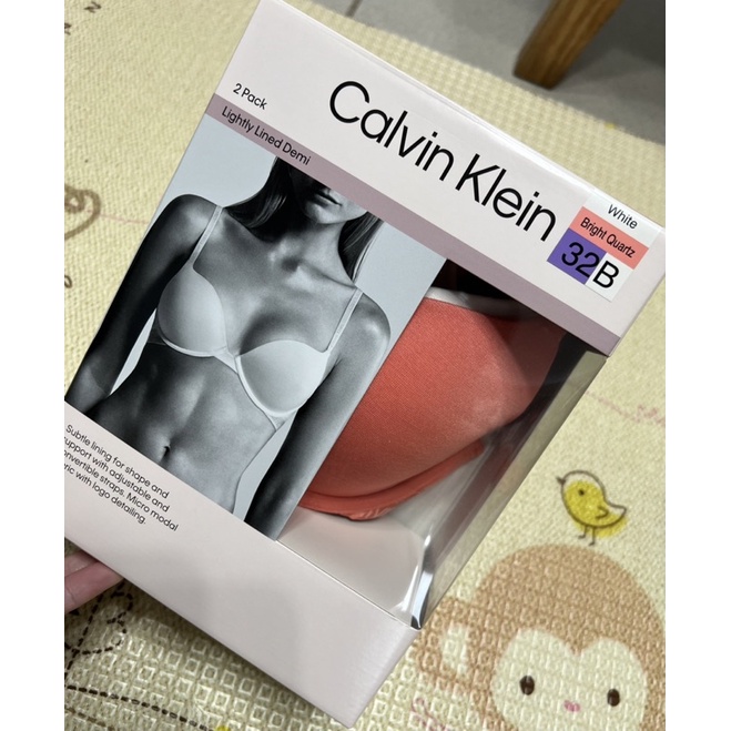 好市多 正版CK Calvin Klein女舒適軟鋼圈內衣兩入組