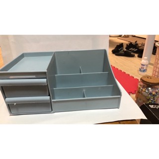 簡約化妝盒 抽屜式桌面化妝品收納盒 日系抽屜式塑膠首飾盒 儲物整理箱 收納置物架 養膚品整理收納盒
