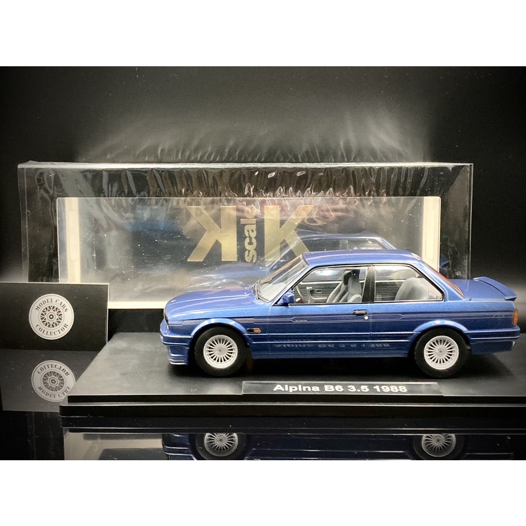 【收藏模人】KK Scale BMW Alpina B6 3.5 1988 E30 藍色 1:18 1/18