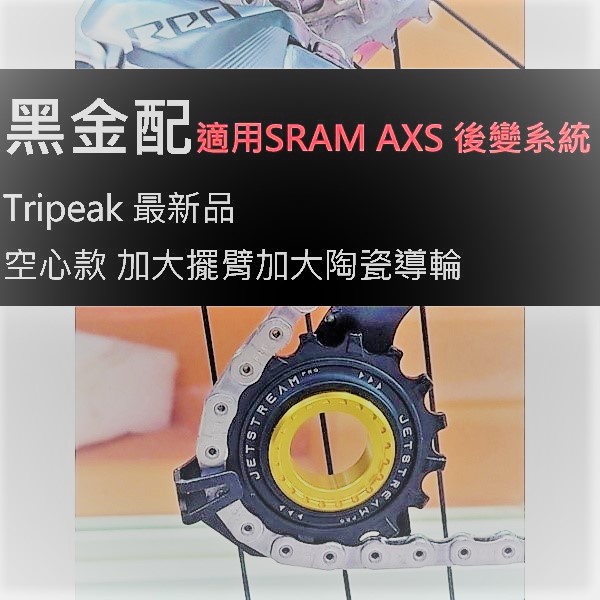 新款Tripeak OSPW 12/16T 空心加大擺臂 加大陶瓷導輪 SRAM AXS RED FORCE RIVAL