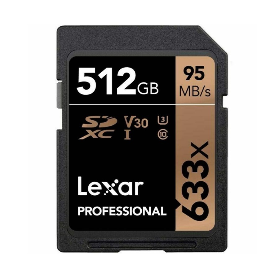 Lexar 512GB 專業存儲卡 633x SDHC UHS-I Class 10 95mb/s