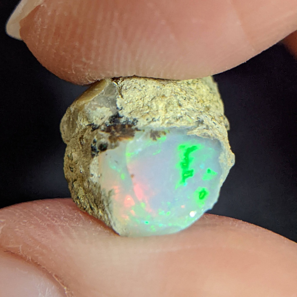 Opal 蛋白石 衣索比亞 澳寶 歐泊 10月誕生石 原石 原礦 礦標 礦石 礦物 金工 寶石-230141