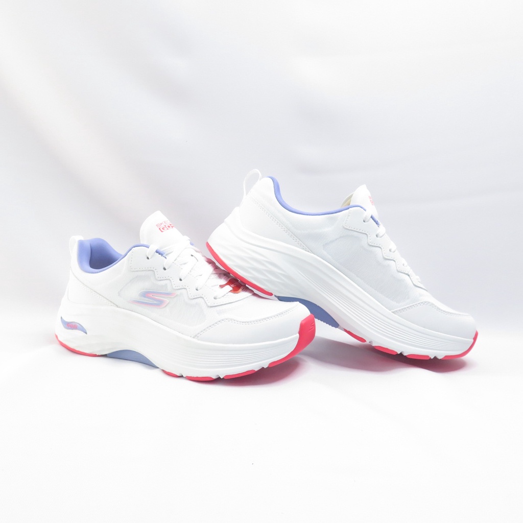 Skechers MAX CUSHIONING ARCH FIT 女 慢跑鞋 128300WPKB 白【iSport】