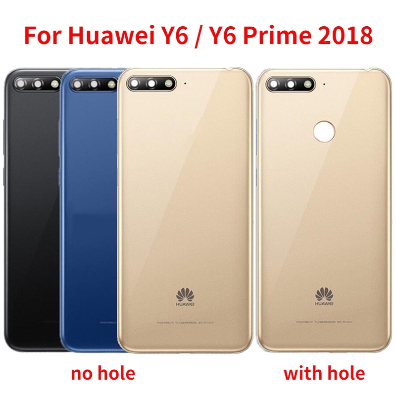 華為 Y6 2018 Y6 Prime 2018 電池蓋板後門外殼更換後蓋帶相機鏡頭+側鍵