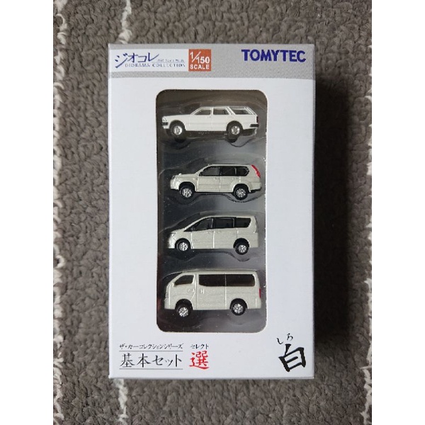 TOMYTEC 323693【a】汽車收藏 基本組 選 白色 N規汽車模型.