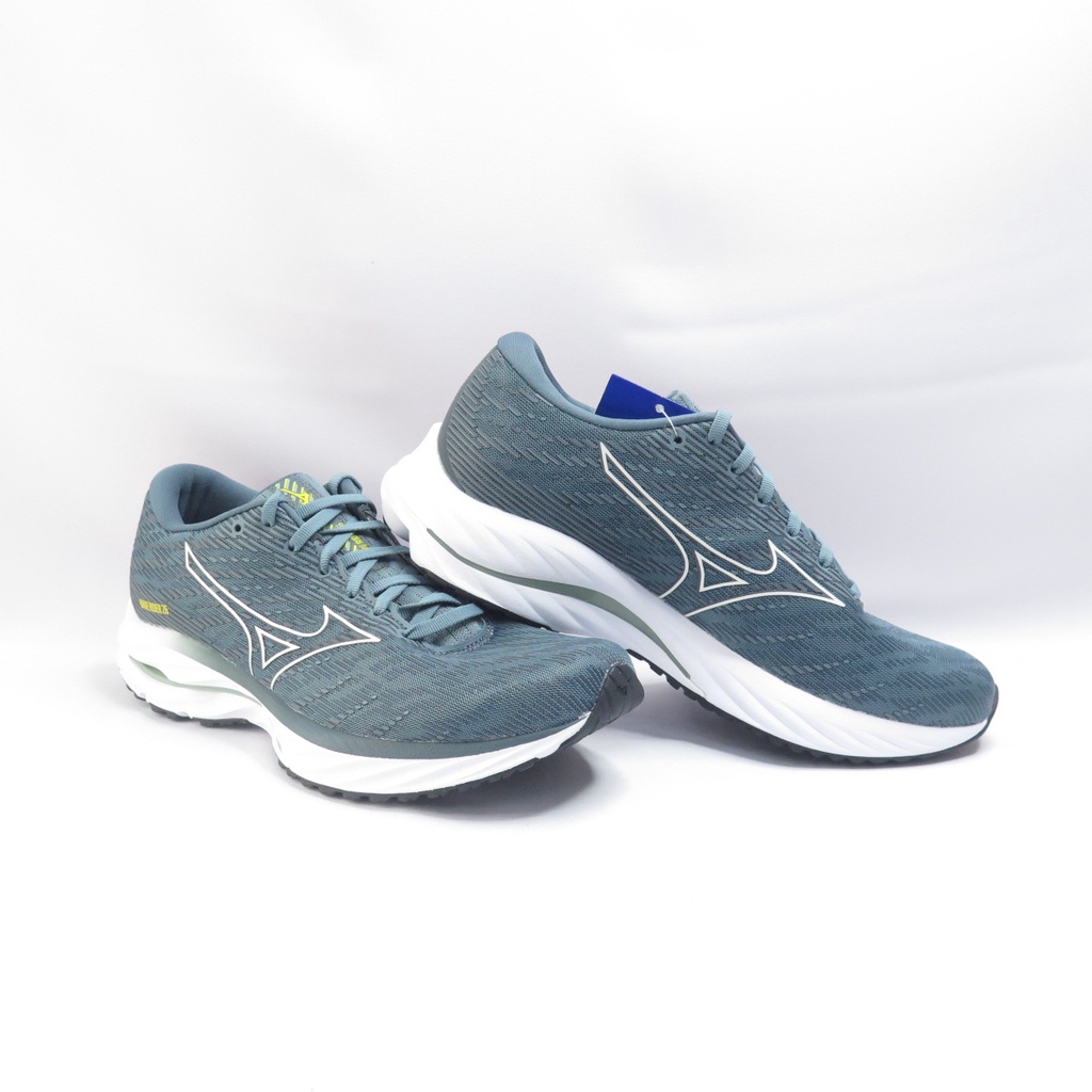 Mizuno WAVE RIDER 26 男 慢跑鞋 緩衝型 大尺碼 J1GC220308 綠x黃【iSport】