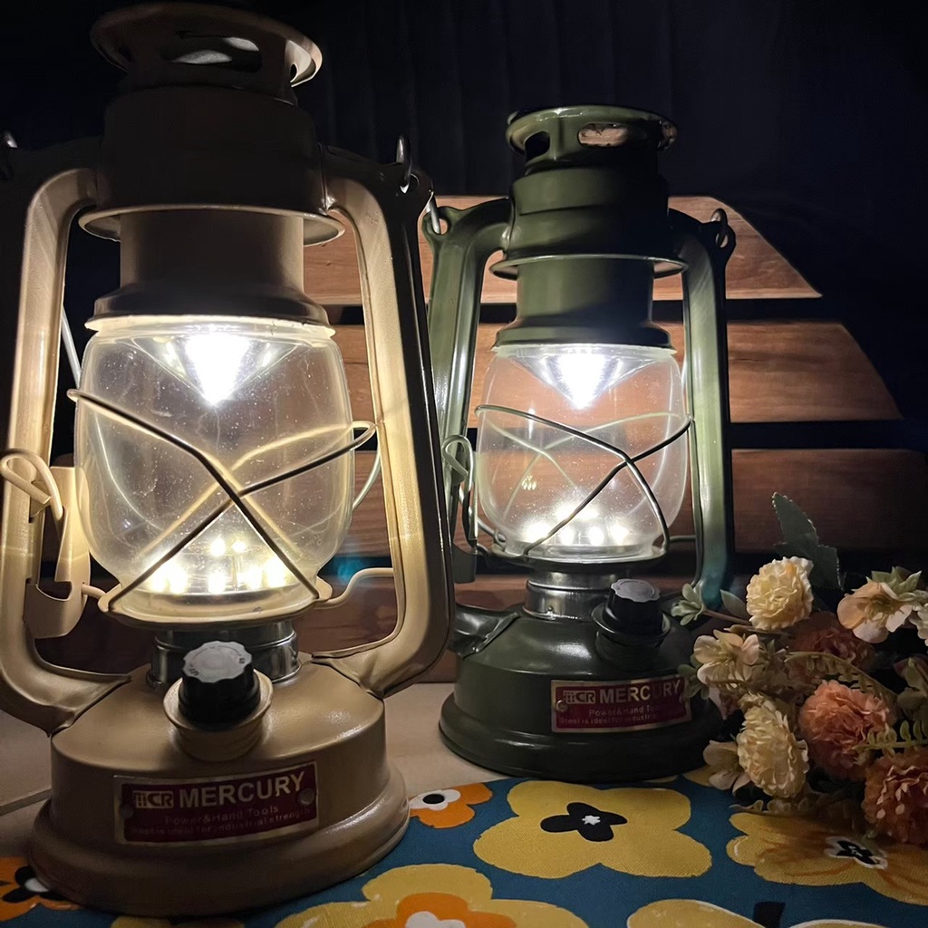 💈現貨💈日系露營燈2色 露營用品LED燈 手提燈 戶外用品 復古 質感 氣氛 生活用品