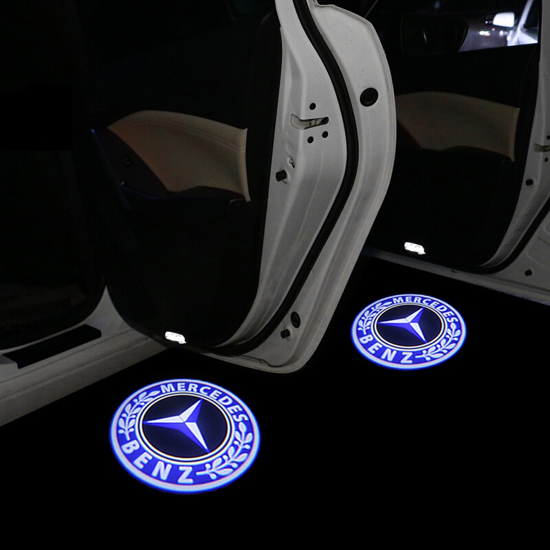 Benz 汽車車門投影燈 賓士 AMG GLA CLA C級 E級 開門警示燈 車門迎賓燈 車標燈 警示燈