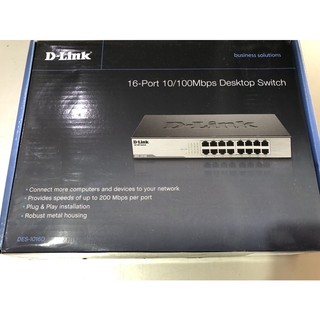 D-Link 16-Port 10/100Mbps Desktop Swith乙太網路交換器