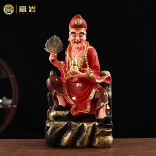 💖滿額免運🔥 12寸濟公佛像家用擺件16寸道濟和尚活佛李修緣19寸降龍羅漢神像