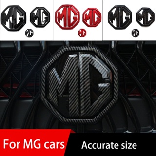 現貨 3 件/套MG HS ZS MG5前後車標貼 MGHS方向盤貼領航HS 尾標車身貼亮黑碳纖紋改裝