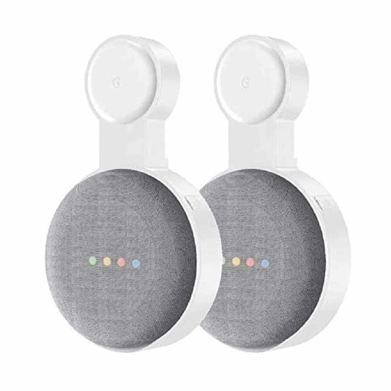 CUHIOY 壁掛式支架 2入 / 1入 白 適用 Google Nest Mini 第二代 (不含主機)