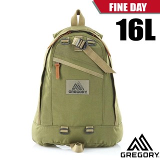 【美國 GREGORY】 FINE DAY 日用雙肩休閒後背包16L/鑰匙鈎環設計.八字環扣設計_綠橄欖_77657