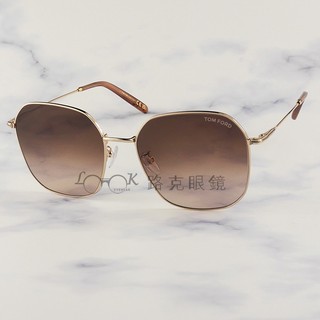 【LOOK路克眼鏡】TOM FORD 太陽眼鏡 金色框 漸層鏡片 TF887K 28F