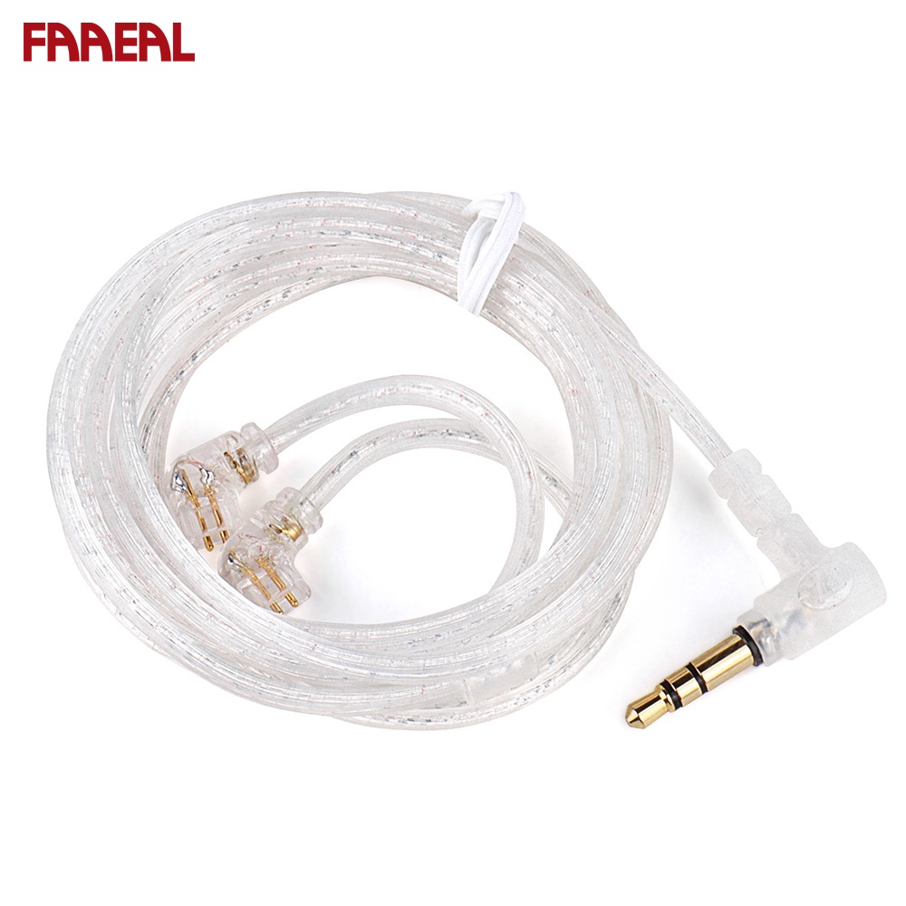 Faaeal FZ F2 耳機鍍銀升級線耳塞替換線 MMCX/2Pin 連接器適用於 TRN VX PRO TA1 PR
