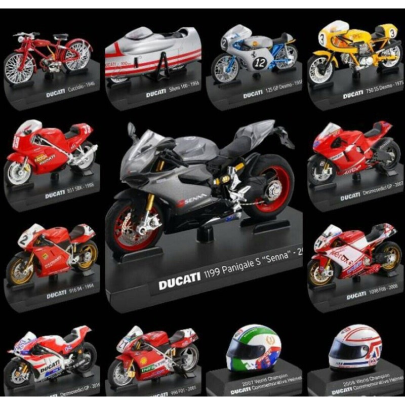一套13台含紙盒 1/24 711 7-11 二代 杜卡迪 Ducati 義大利 模型車 模型重機車 絕版 精緻 限量