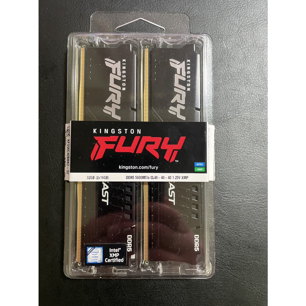 Kingston 金士頓 FURY Beast 獸獵者 DDR5-5600 16GB*2 KF556C40BBK2-32