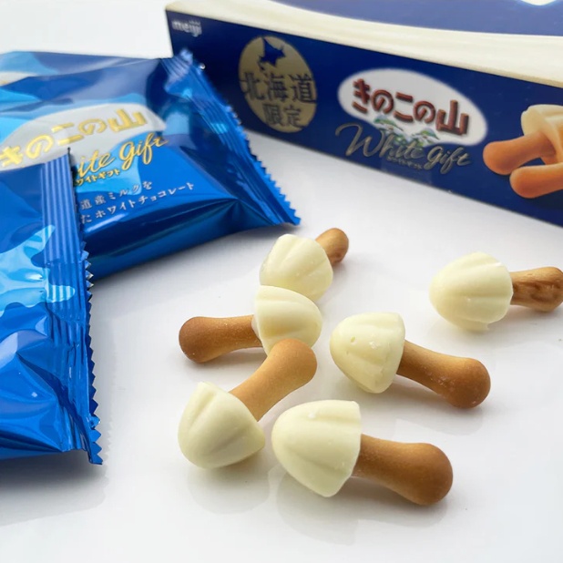 🍓蝦米の北海道直送🍓 明治meiji 蘑菇巧克力餅乾 北海道限定