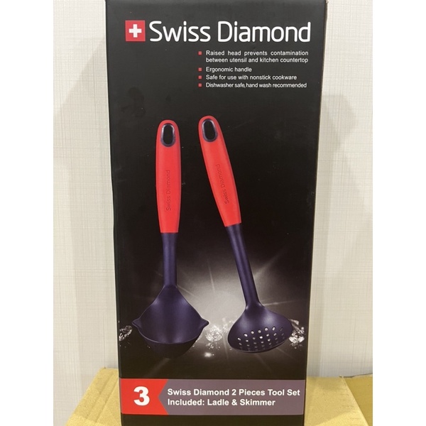 【全聯換購】瑞士原裝SWISS DIAMOND (湯勺+漏勺) 一整組販售 三重蘆洲可自取