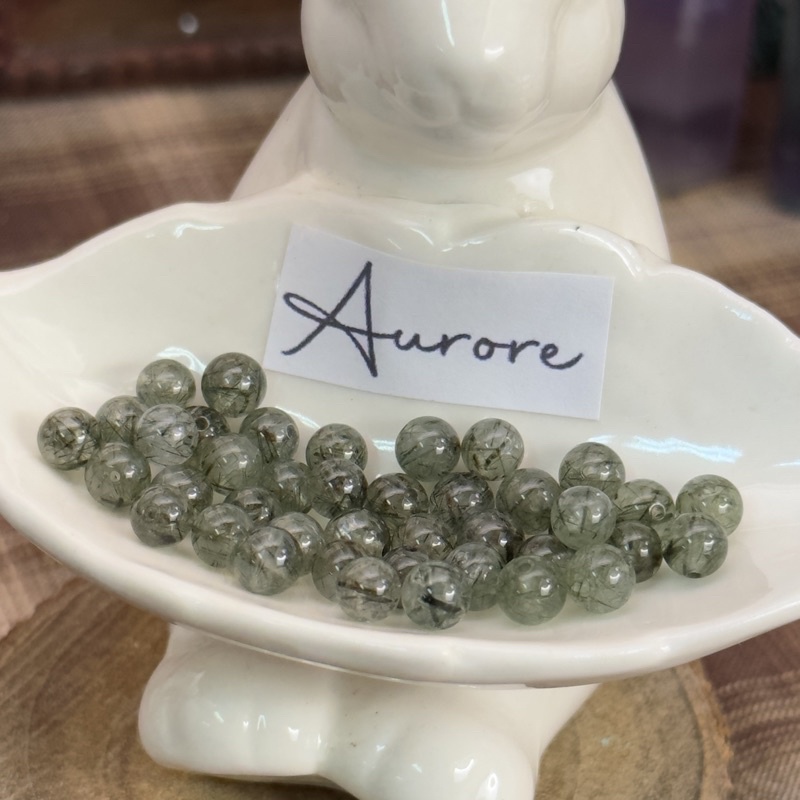 【Aurore】綠髮晶 散珠  水晶 礦石