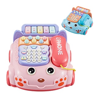 兒童玩具仿真電話機 嬰兒益智音樂電話車 - 321寶貝屋