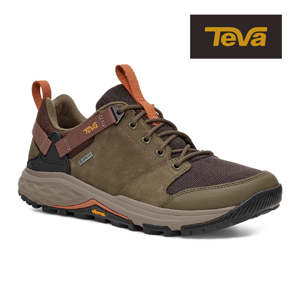 【TEVA】男 Grandview GTX Low 低筒防水黃金大底郊山鞋/登山鞋-雨林棕/深橄欖 (原廠現貨)