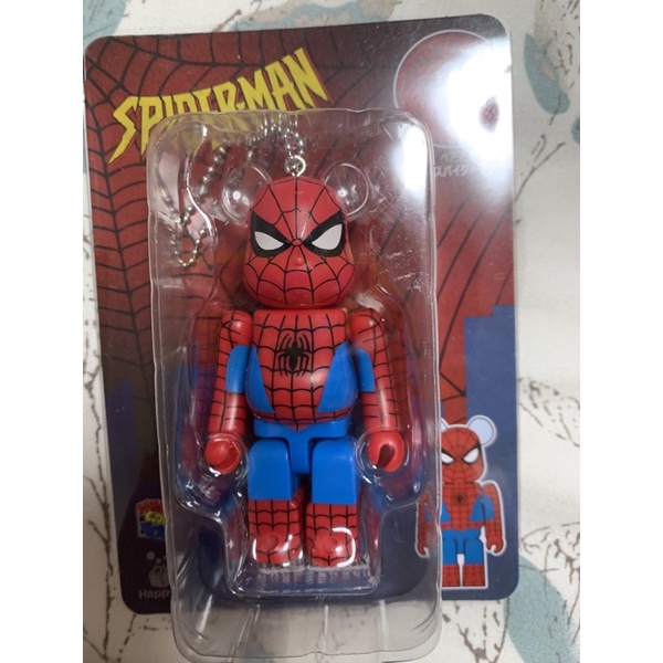 庫柏力克熊 Bearbrick 蜘蛛人 spiderman 漫威Marvel 一番賞 100% 鑰匙圈 1號