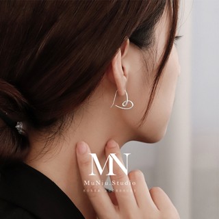 MuNiu 愛心造型耳環．愛心耳環 造型耳環 愛心耳針 愛心耳釘 韓國飾品-全現貨賣場