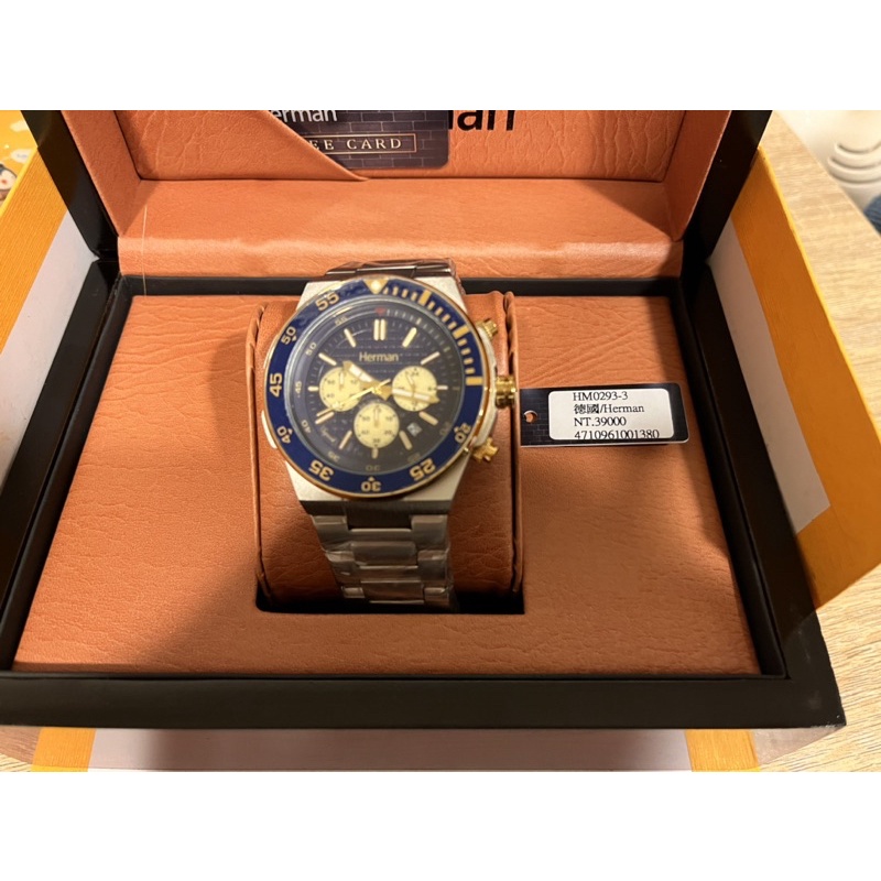 德國Herman 赫爾曼手錶 鋼錶帶 HM0293-3全新商品原價39000✅