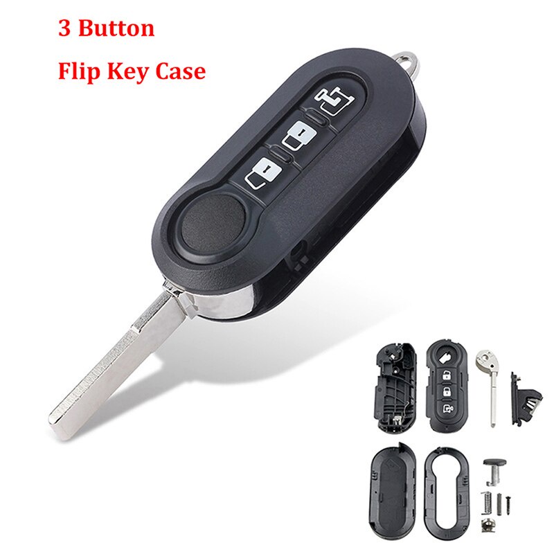 【現貨】適用於菲亞特500杜卡托Bravo Doblo Iveco Daily 3 Button SIP22汽車遙控鑰匙