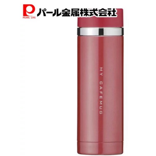 【日本Pearl Life】 300cc紅色保溫瓶/輕量保溫瓶/隨身杯/直飲保溫瓶/保溫杯H-6932