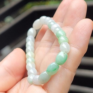 嗨，寶貝銀飾珠寶* 緬甸玉A貨 翡翠飾品☆保證A貨 糯種冰種飄陽綠桶珠 翡翠手鍊 珠鍊手串