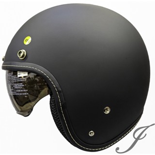 瑞獅 ZEUS ZS-388A 388A 素色 消光黑 復古帽 半罩 安全帽 超輕量化 內襯全可拆洗 內鏡片《遠古