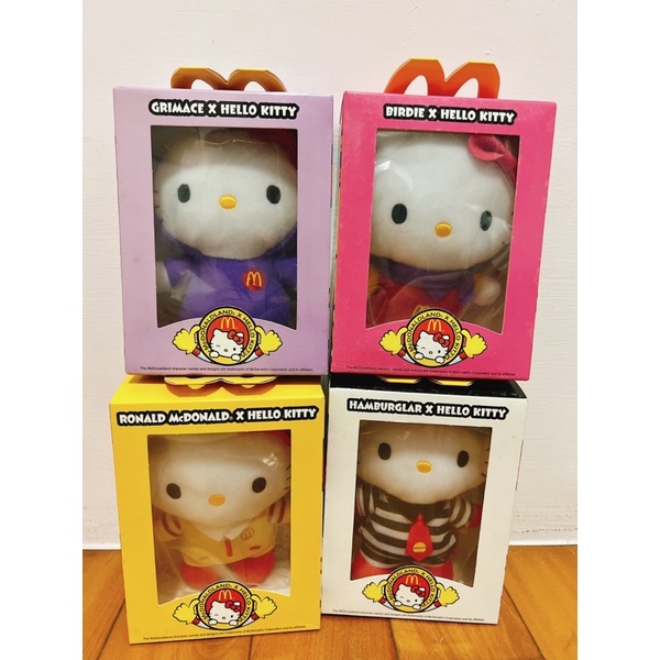 【現貨出清】 Hello Kitty香港麥當勞McDonald's三麗鷗玩偶 絕版 KT