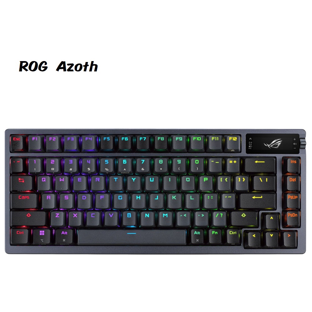 【送桌墊】米特3C數位-ASUS 華碩 ROG Azoth 75% 無線電競機械式鍵盤/青軸/紅軸/茶軸