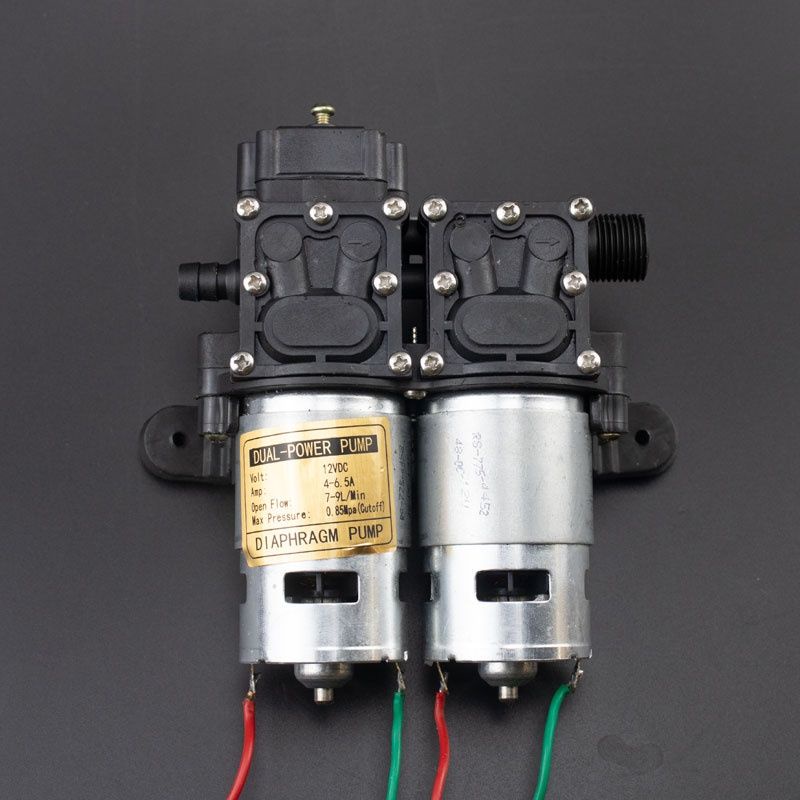 電動噴霧器雙核泵雙電機12v高壓大功率隔膜泵雙泵噴霧器馬達配件