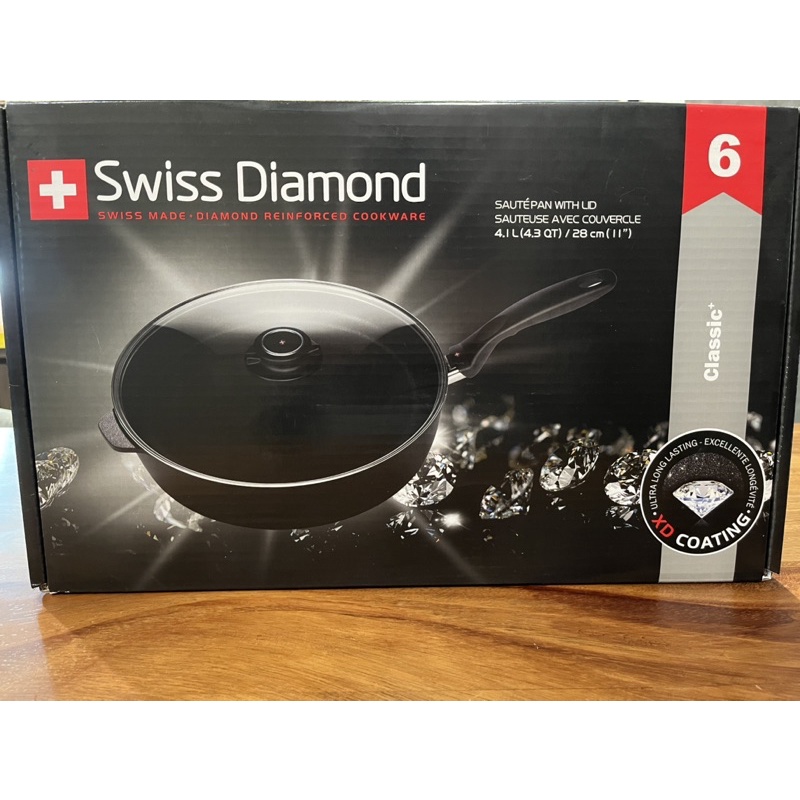 Swiss Diamond 全新 Swiss Diamond 瑞士鑽石鍋 深煎鍋28cm(含蓋)