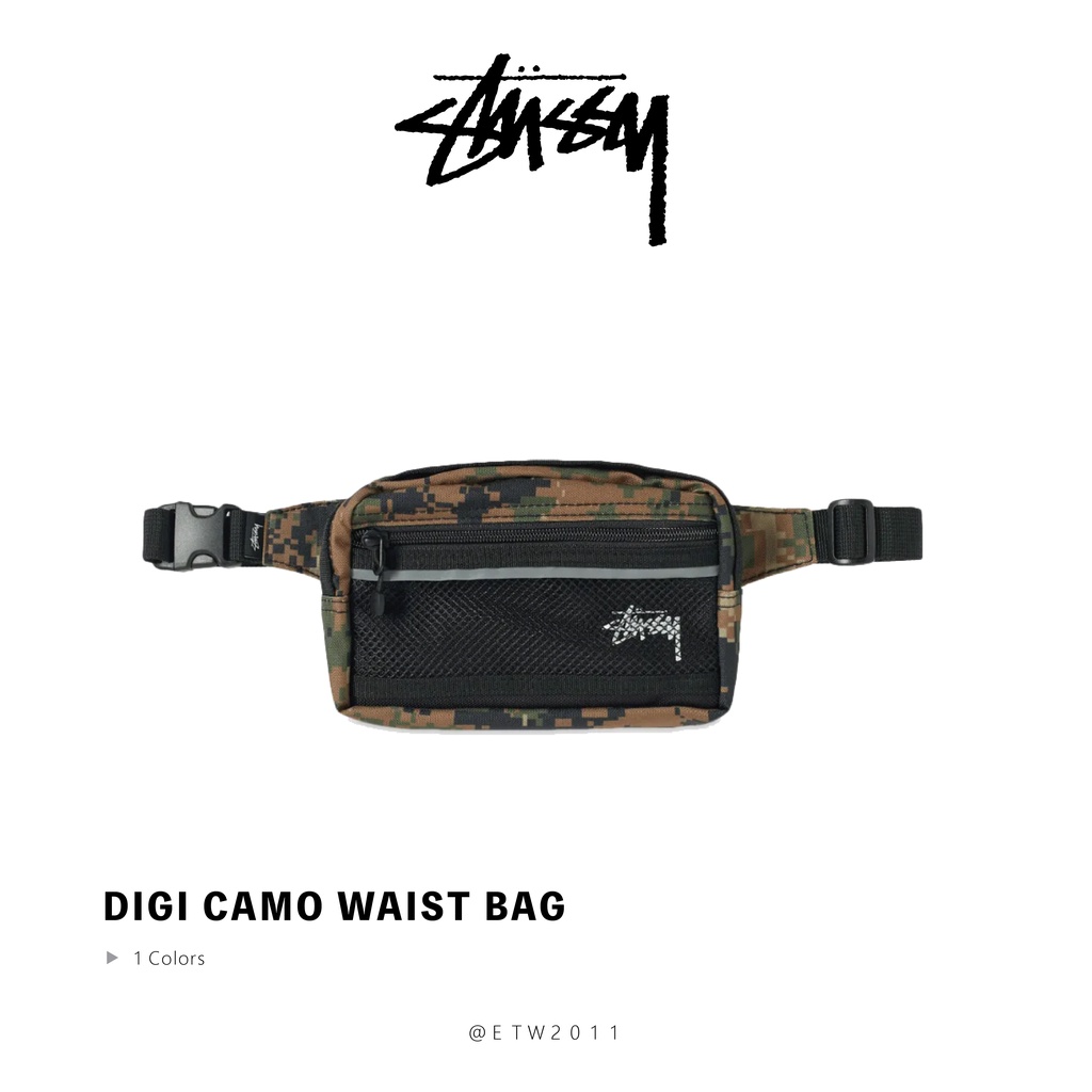 ☆ETW☆【台中店】STUSSY DIGI CAMO WAIST BAG 腰包 迷彩 現貨