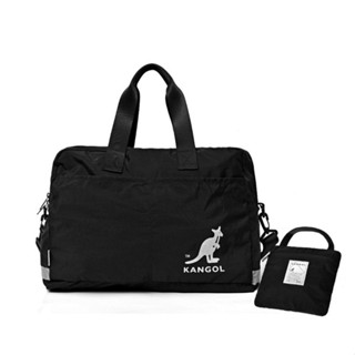 帝安諾 KANGOL 摺疊旅行袋 行李袋 輕量 收納袋 背帶可調式背帶，手提/單肩背都OKLOGO及包包側邊皆有反光設計