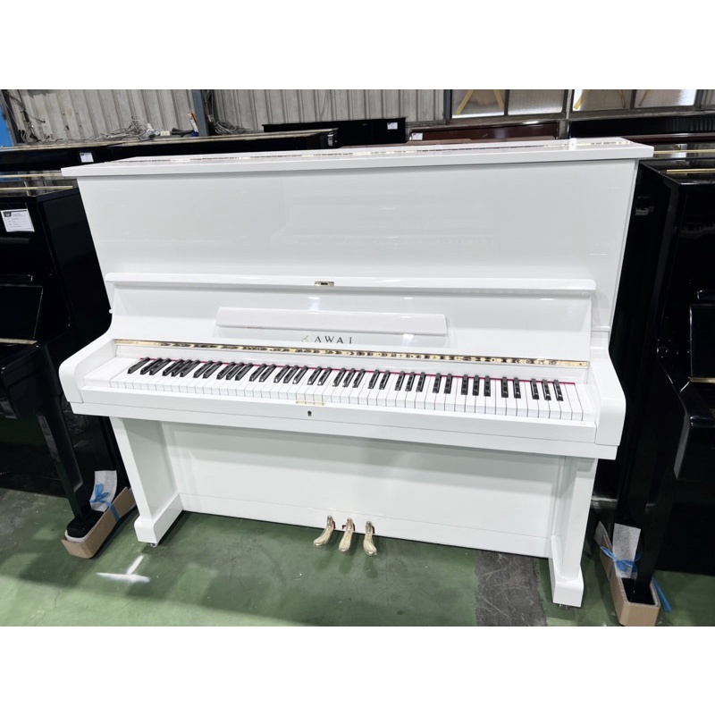 嚴選超值 河合 KAWAI KU-2 夢幻 白色鋼琴 3號鋼琴 日本製  中古鋼琴 二手鋼琴  漢麟樂器 百台現貨