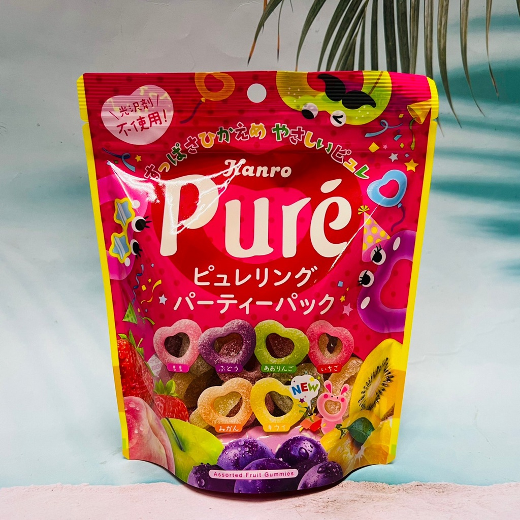 日本 Kanro 甘樂 愛心造型 綜合水果風味軟糖 156g 葡萄/青蘋果/蘋果/水蜜桃/奇異果/草莓 家庭包