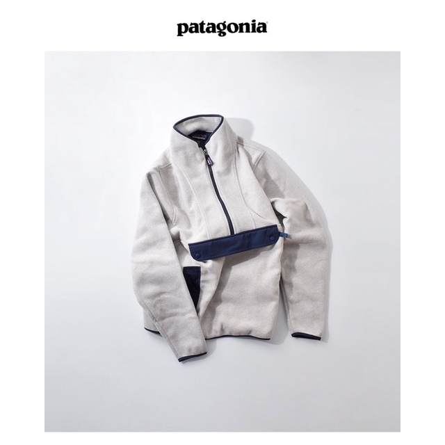 日本代購 Patagonia 女大人 M 立領刷毛上衣 露營 登山