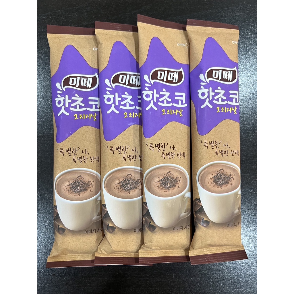 [韓國美食] Mitte 原味 淡味 熱可可 30G 巧克力沖泡飲 淡味可可粉 原味  巧克力 巧克力飲 可可