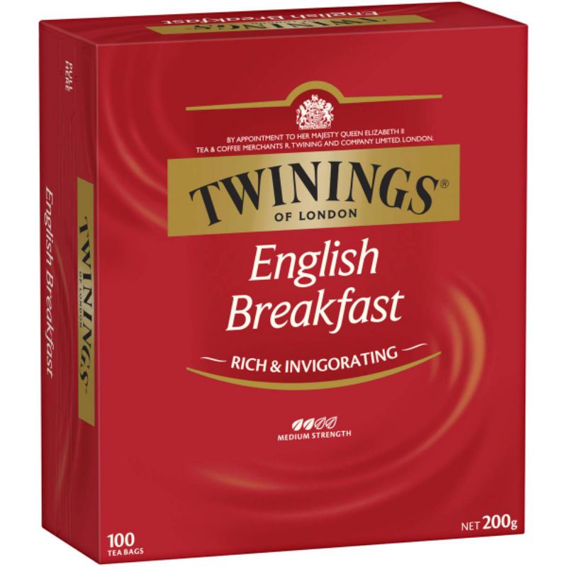 澳洲代購｜Twinings 唐寧茶 英倫早餐茶系列 100入盒裝 裸裝茶包