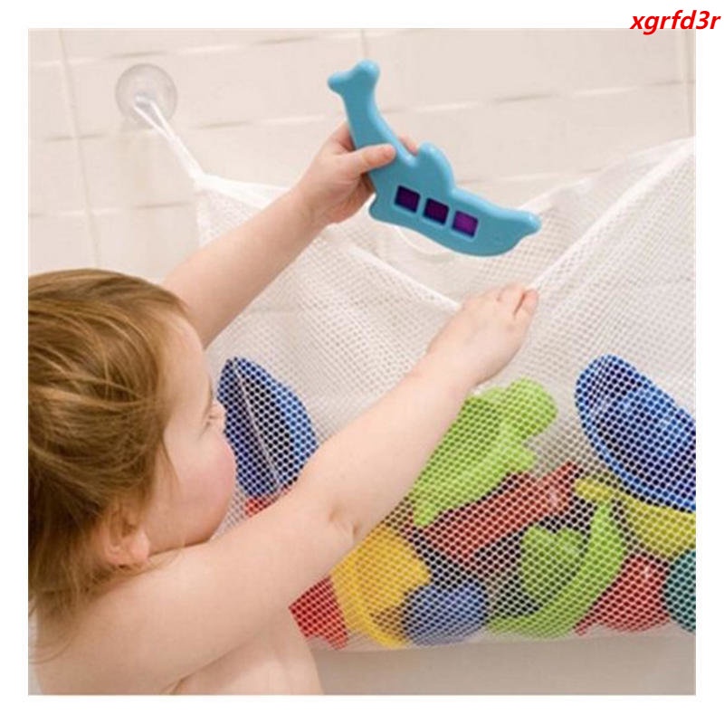 沐浴時間玩具吊床嬰兒兒童玩具整理收納網淋浴袋收納用品 [ER]