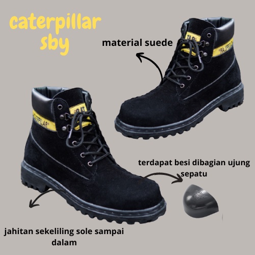 Septi 新款安全靴 Caterpillar Sby 高腳趾野外工作項目鞋