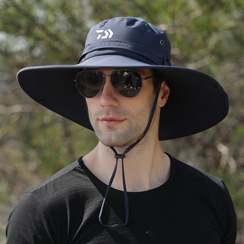 Daiwa 運動防水旅行釣魚帽夏季男士戶外防紫外線遮陽登山釣魚帽