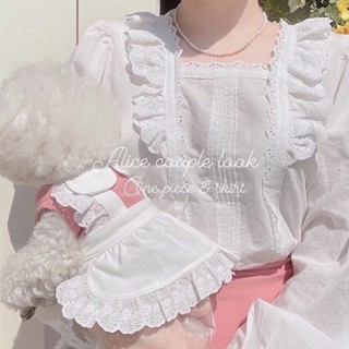 狗狗親子裝 寵物貓咪狗狗衣服防掉毛泰迪比熊雪納瑞春夏可愛小裙子公主風 JYKG